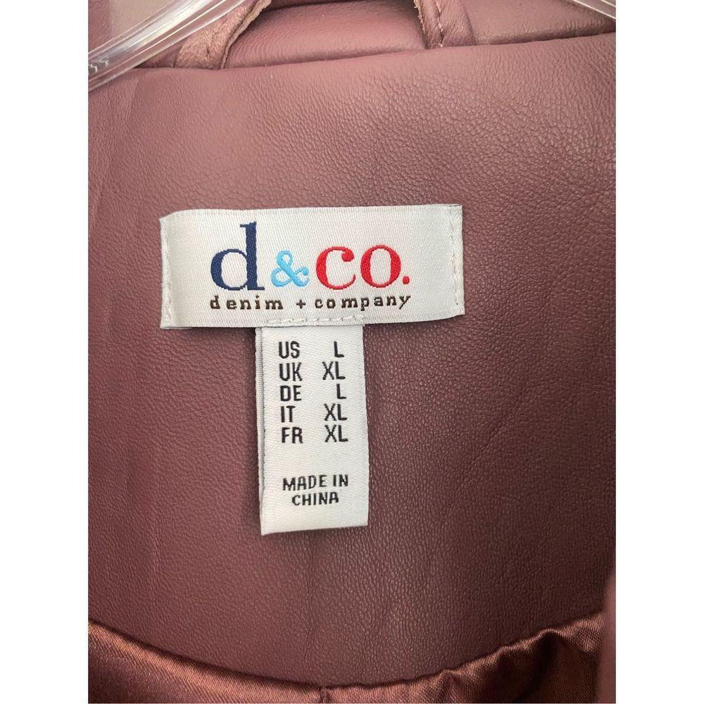 d & Co Real Leather Jacket Sz L - Picture 7 of 11